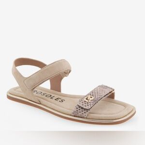 Beige Sandals - trendy & comfy cushioned sole too!